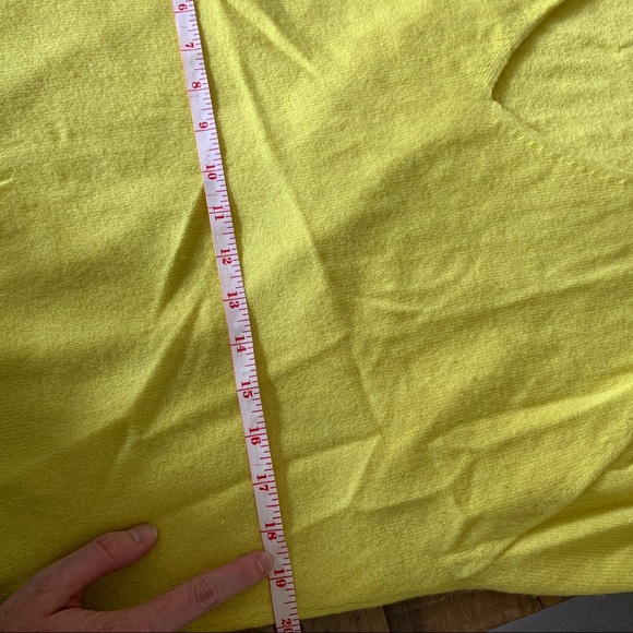 Theory Yellow Short-Sleeve Sweater - Picture 7 of 8